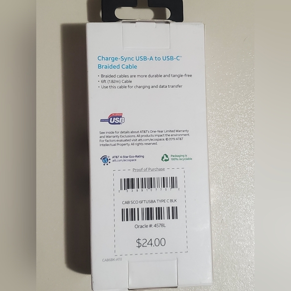 USB - A to USB - C Braided Cable - Picture 6 of 6